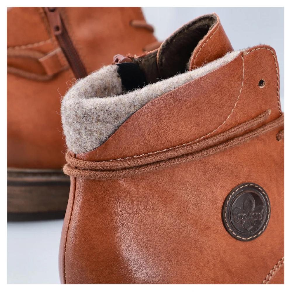 Rieker Schnürstiefelette Boots Blockabsatz Mit Schaftumspielender Schnürung Online Kaufen