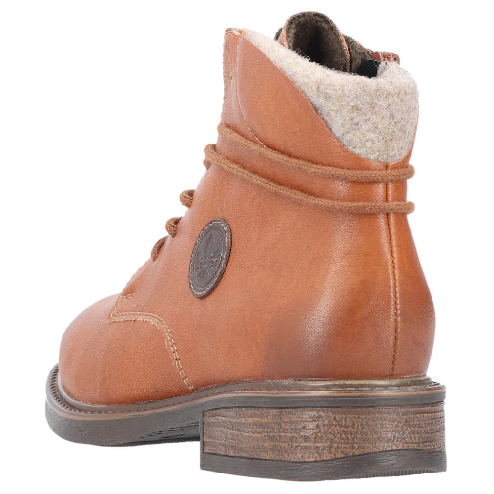 Rieker Schnürstiefelette Boots Blockabsatz Mit Schaftumspielender Schnürung Online Kaufen