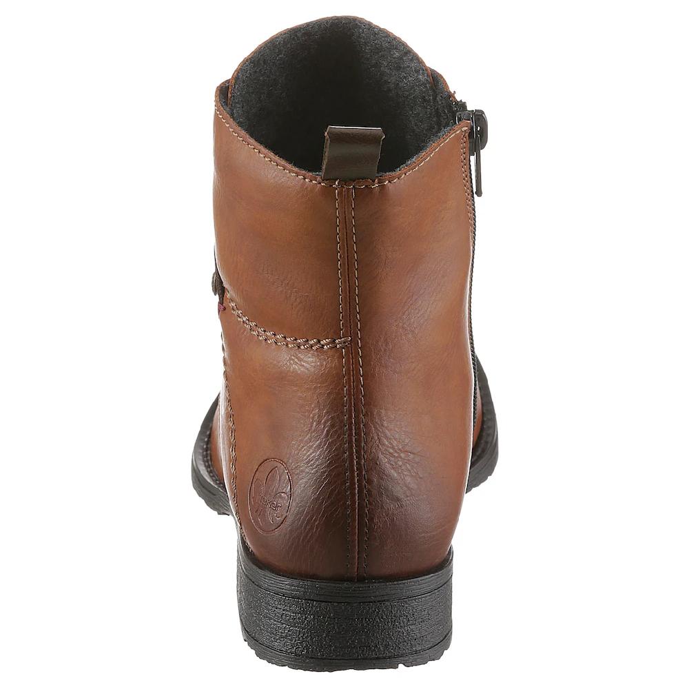 Rieker Schnürstiefelette Mit Aufwändiger Ziersteppung
