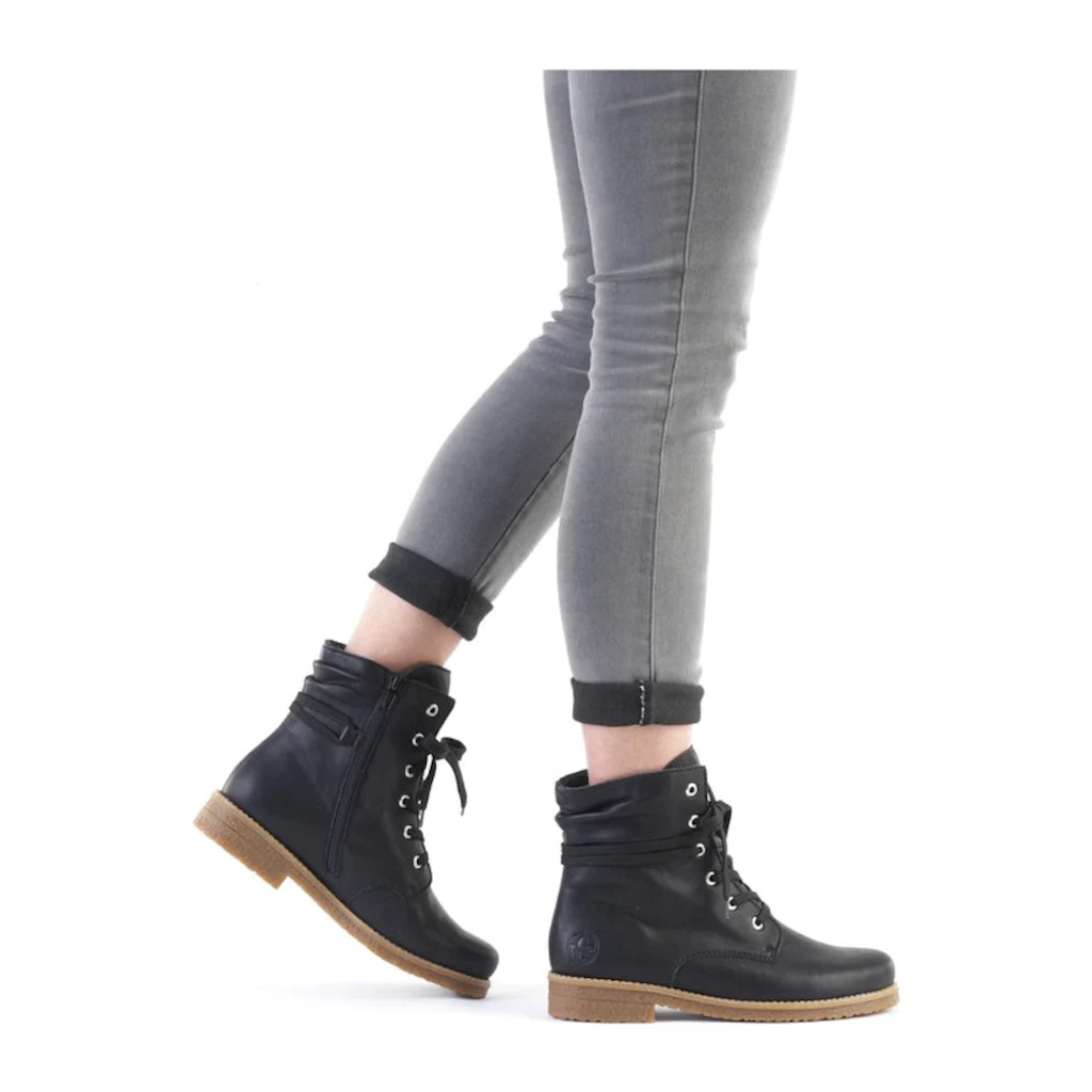 Rieker Schnürstiefelette Mit Schaftumspielender Schnürung Kaufen