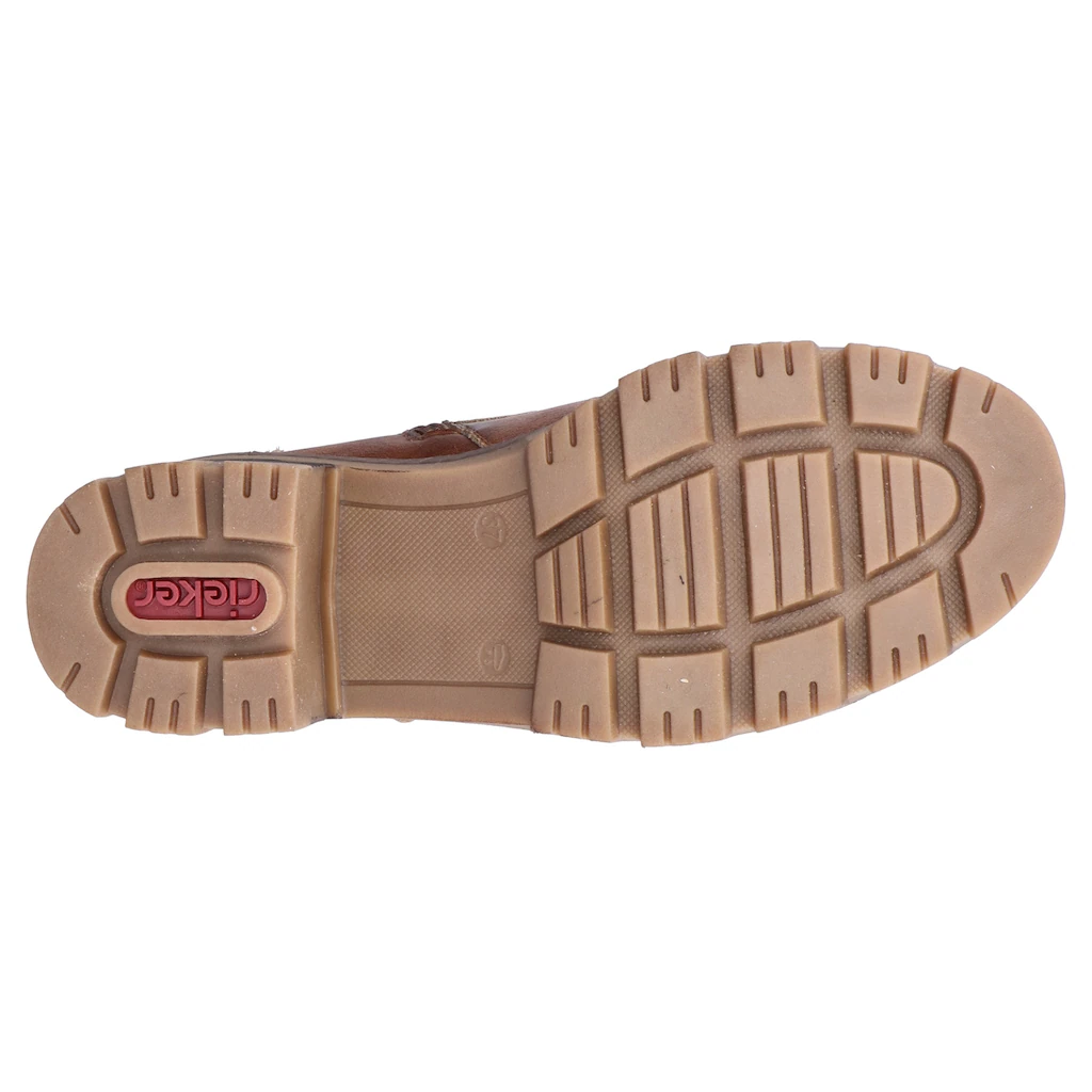 Rieker Schnürstiefelette Schnürboots Bikerboots Blockabsatz Mit Verstellbarer Schnalle Kaufen