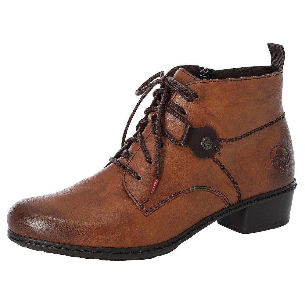 Rieker Schnürstiefelette Schnürboots Blockabsatz in elegantem Look ▷ für
