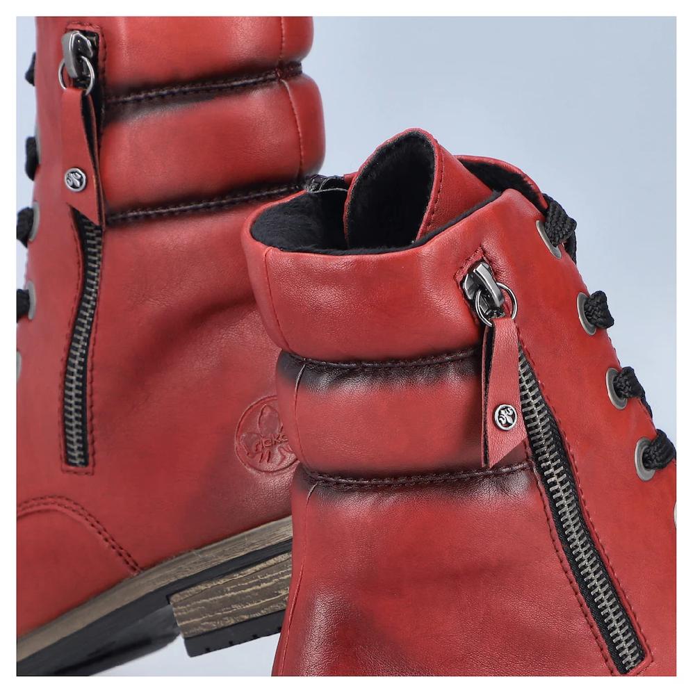 Rieker Schnürstiefelette Schnürboots Stiefelette Blockabsatz Mit Innenreißverschluss Online Kaufen