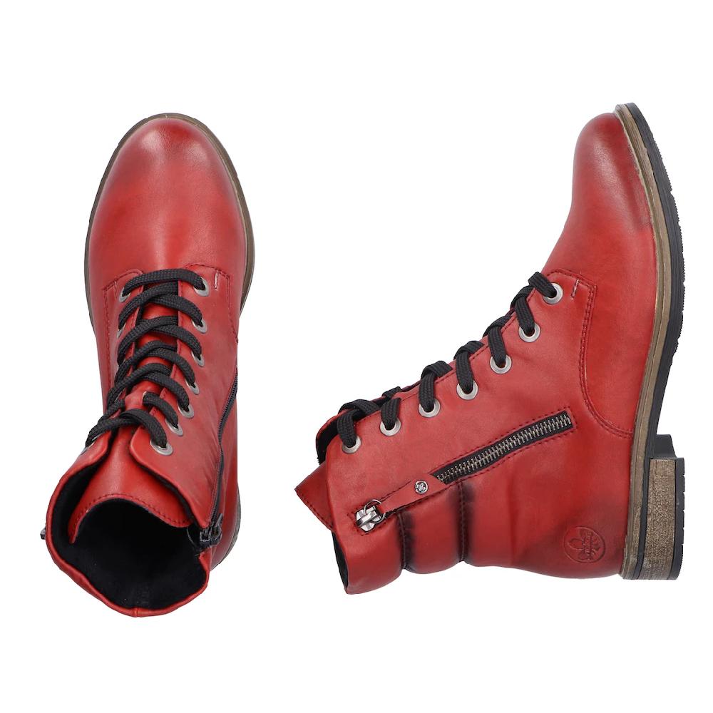 Rieker Schnürstiefelette Schnürboots Stiefelette Blockabsatz Mit Innenreißverschluss Online Kaufen