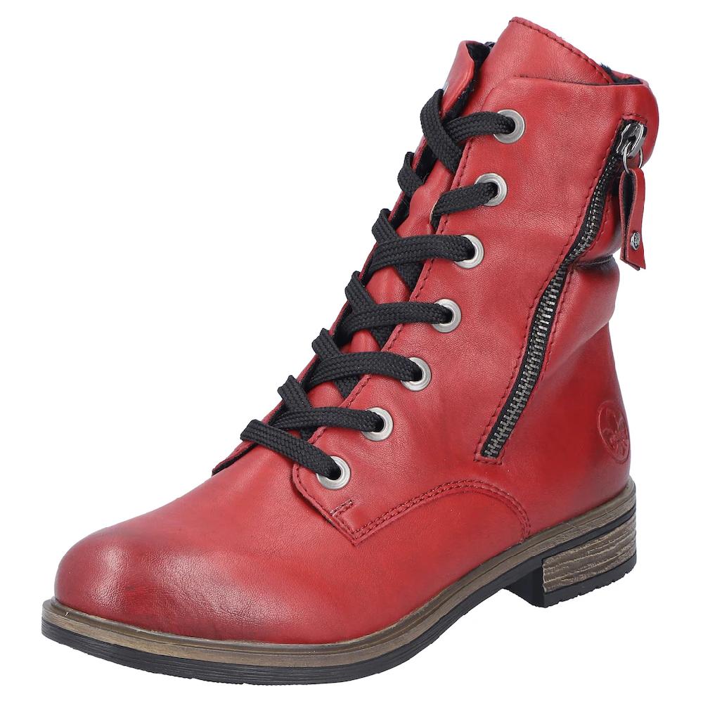 Rieker Schnürstiefelette Schnürboots Stiefelette Blockabsatz mit Innenreißverschluss online kaufen