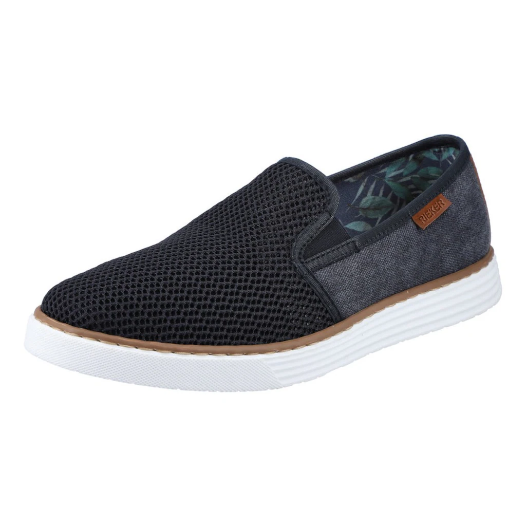 Rieker Slip-On Sneaker Casual Slipper Freizeitschuh mit gemustertem Innenfutter online kaufen