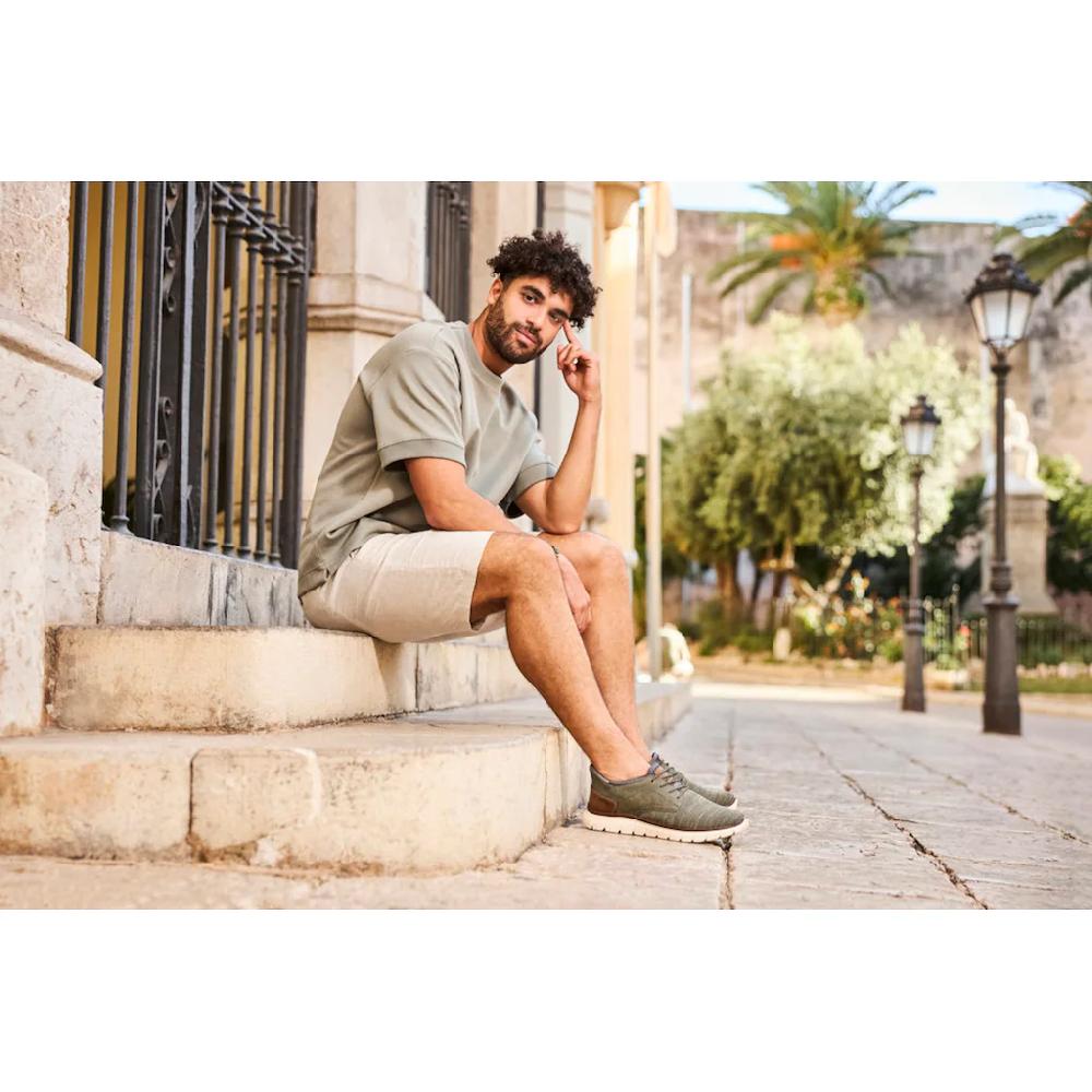 Rieker Slip-On Sneaker Freizeitschuh Halbschuh Schlupfschuh Gepolsterter Fersenabschluss ▷ Für