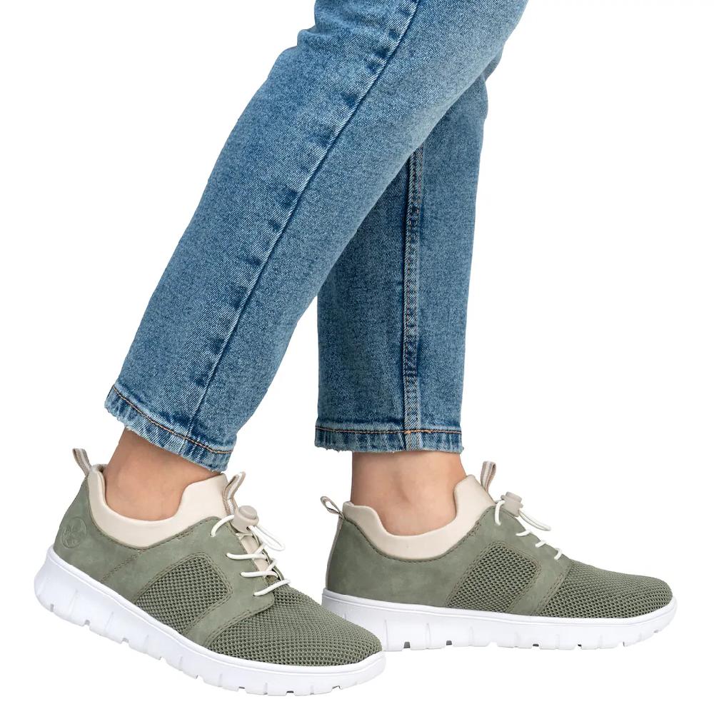 Rieker Slip-On Sneaker Halbschuh Freizeitsneaker Schlupfschuh Mit Anziehlaschen Kaufen