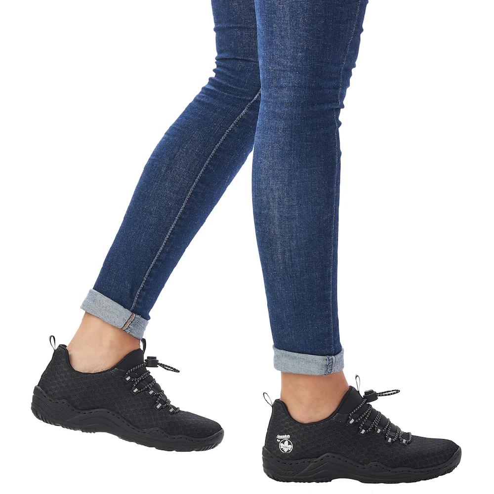 Rieker Slip-On Sneaker Outdoor Schuh Schlupfschuh Slipper mit praktischem Schnellverschluss ▷ für