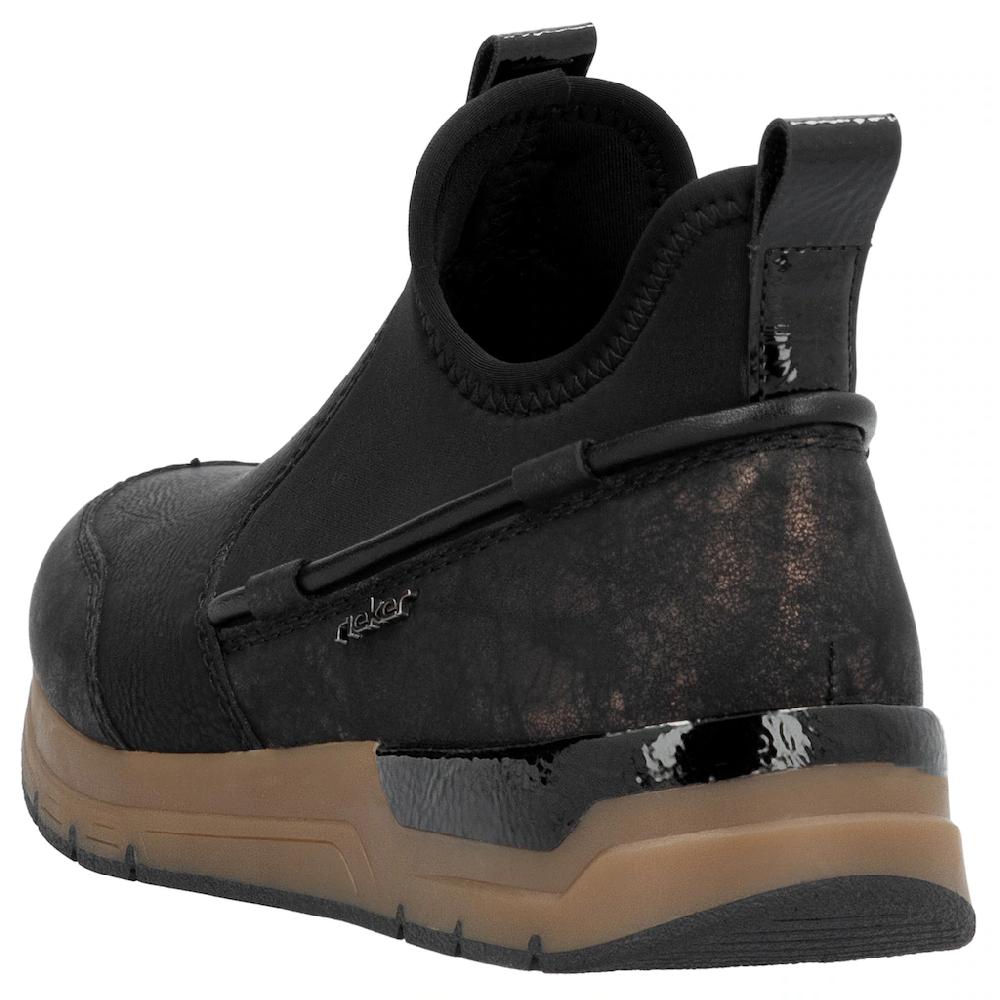 Rieker Slip-On Sneaker Schlupfboots High Top Sneaker Herbstschuh Mit Metallic-Schimmer Kaufen