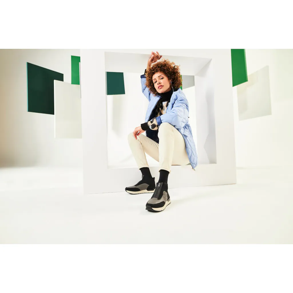 Rieker Slip-On Sneaker Schlupfboots Stiefelette High Top Sneaker In Veganer Verarbeitung Bestellen