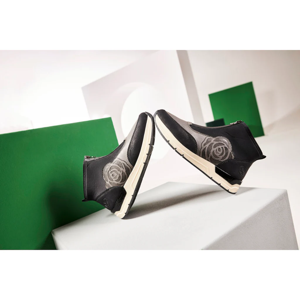 Rieker Slip-On Sneaker Schlupfboots Stiefelette High Top Sneaker In Veganer Verarbeitung Bestellen