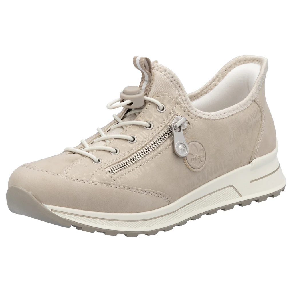 Rieker Slip-On Sneaker Schlupfschuh Freizeitschuh Halbschuh mit Lettering-Print kaufen