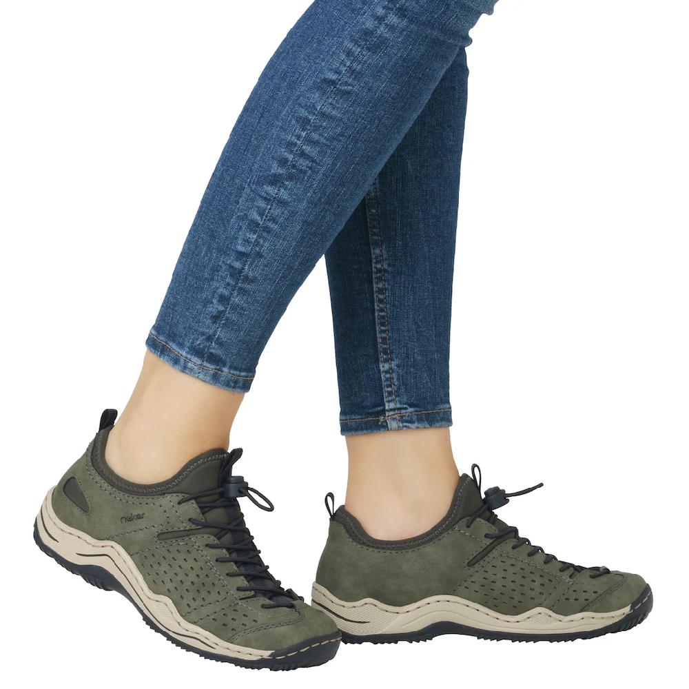 Rieker Slip-On Sneaker Schlupfschuh Freizeitsneaker Halbschuh Mit Markanter Laufsohle ▷ Für