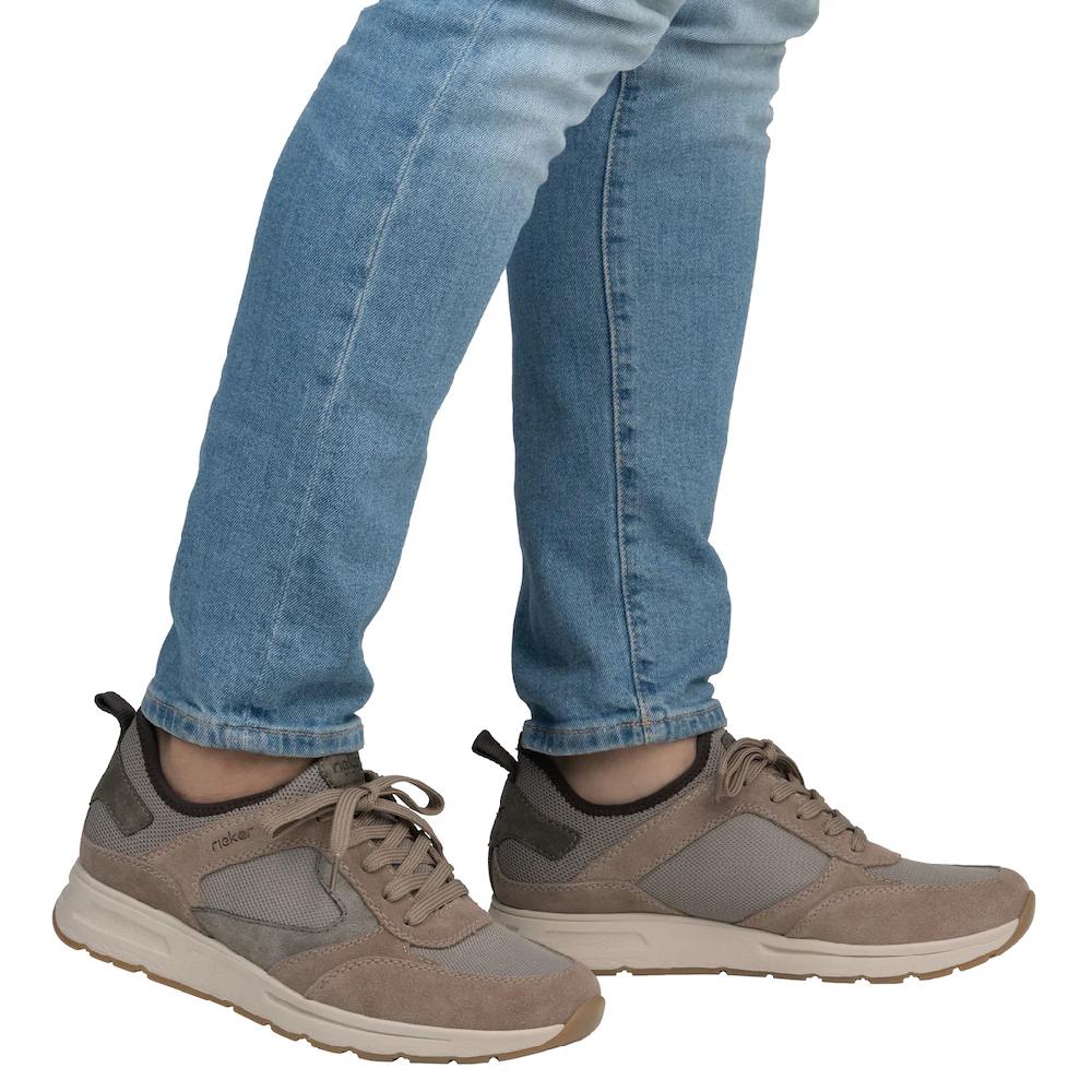 Rieker Slip-On Sneaker Schlupfschuh Halbschuh Freizeitsneaker Mit Schnürelement ▷ Für