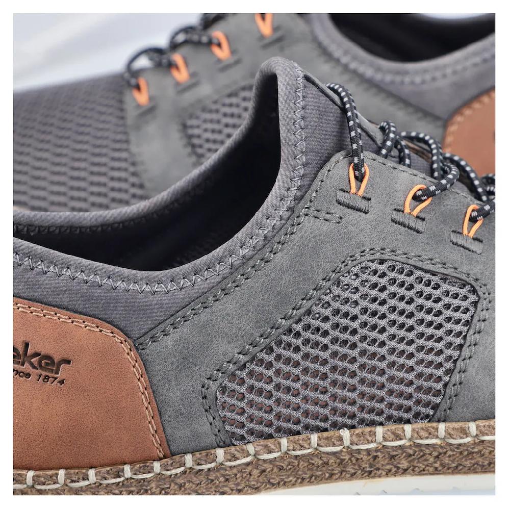 Rieker Slip-On Sneaker Schlupfschuh Slipper Freizeitschuh Elastischer Einstieg Gummizug