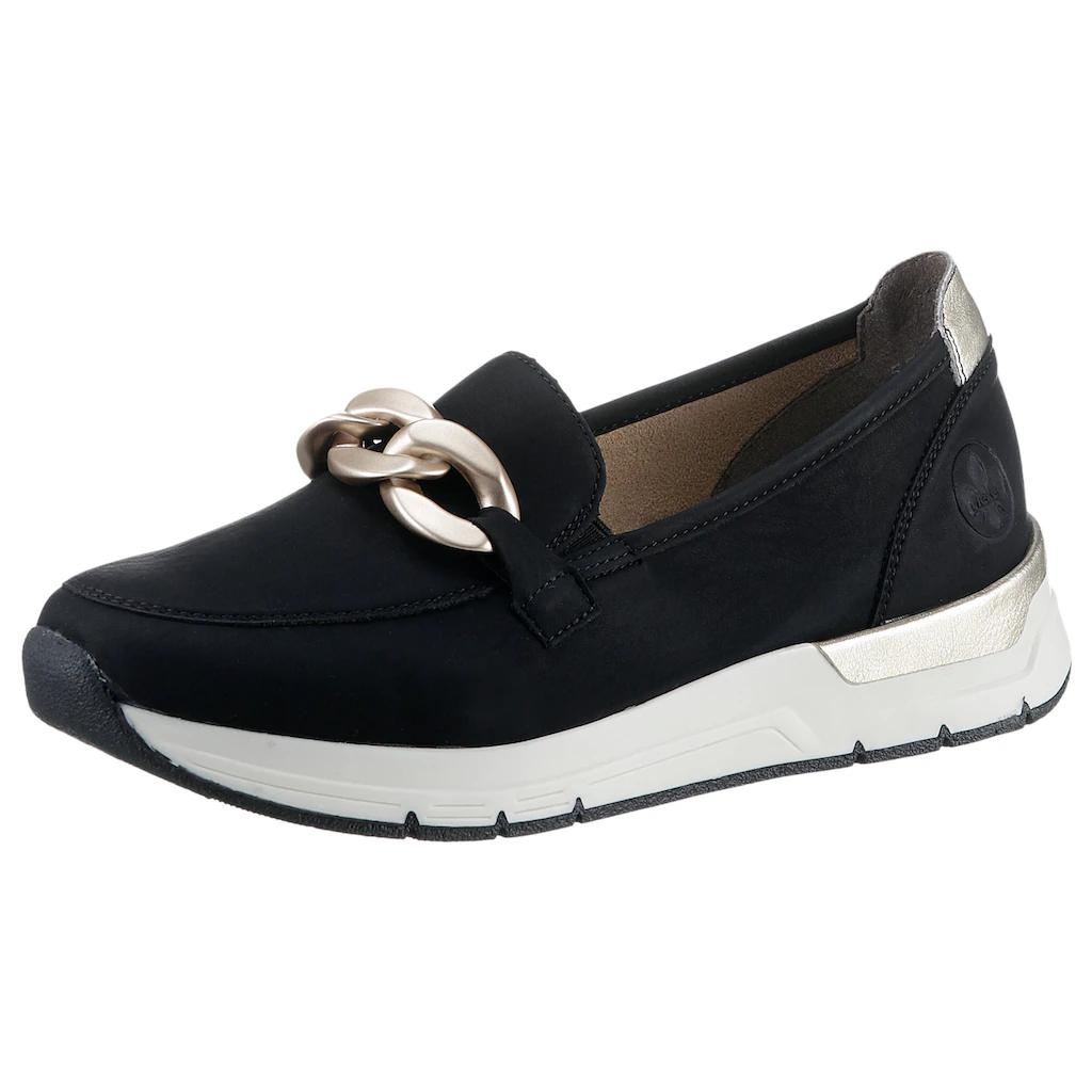 Rieker Slip-On Sneaker Slipper Freizeitschuh mit herausnehmbarer Innensohle ▷ für