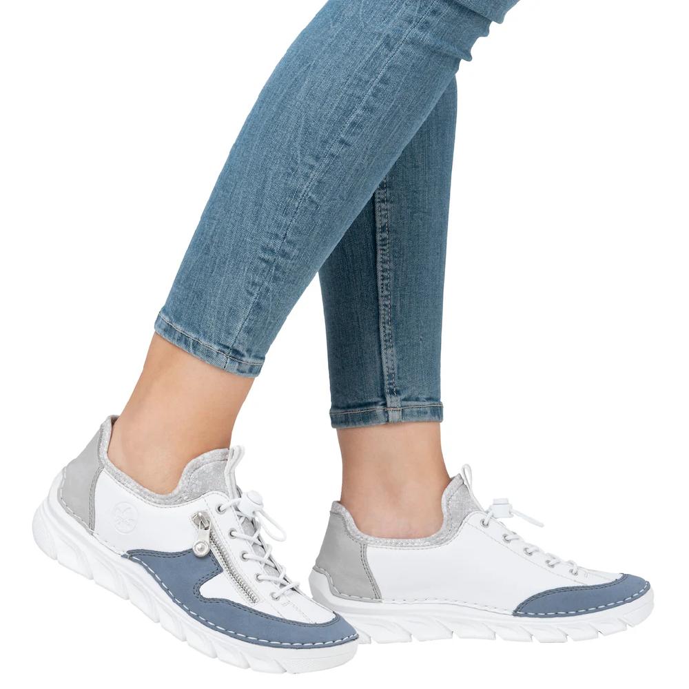 Rieker Slip-On Sneaker Slipper Freizeitschuh Mit Kontrastfarbenen Besätzen Online Kaufen