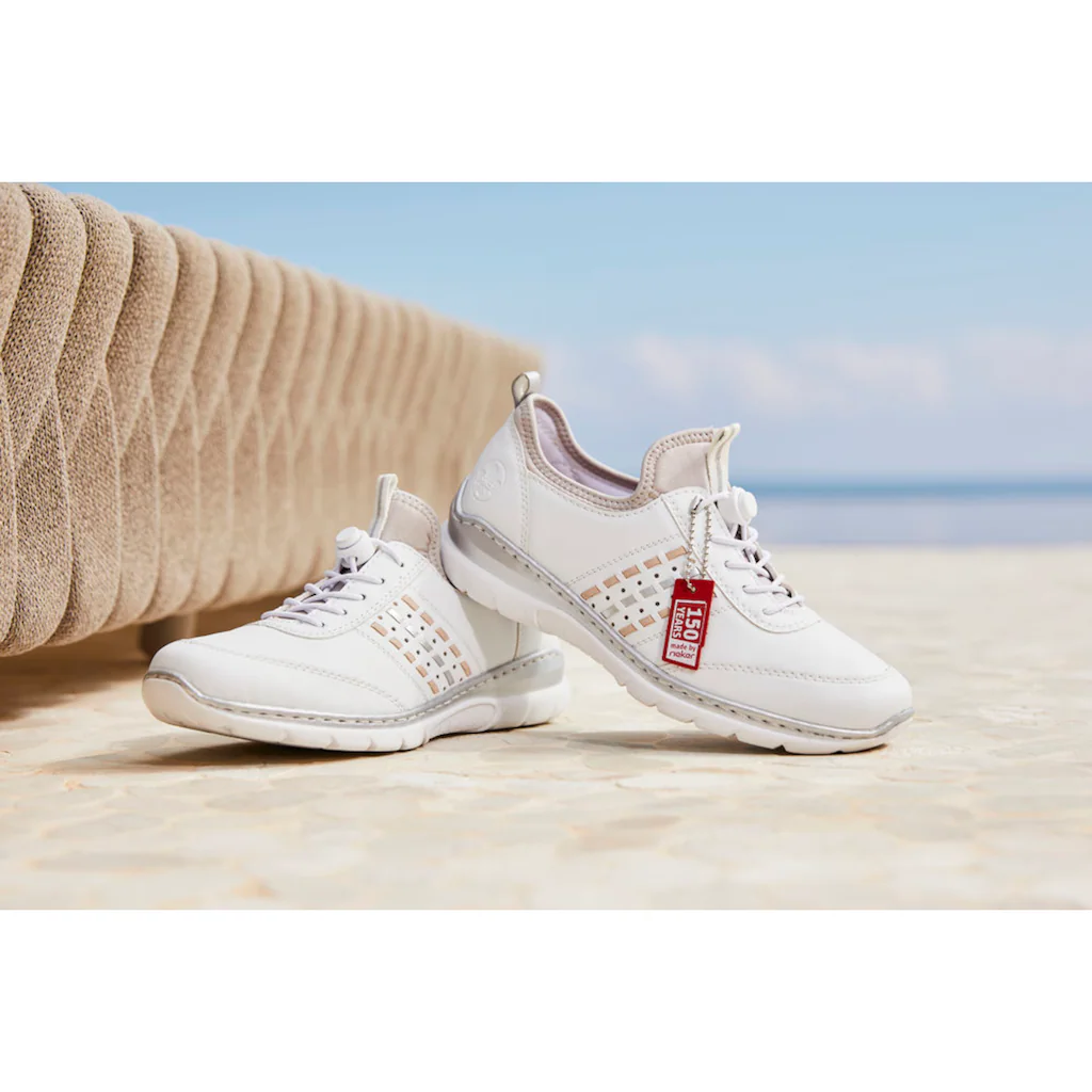 Rieker Slip-On Sneaker Slipper Schlupfschuh Freizeitschuh 150 Jahre RIEKER Jubiläumsartikel ▷ Für