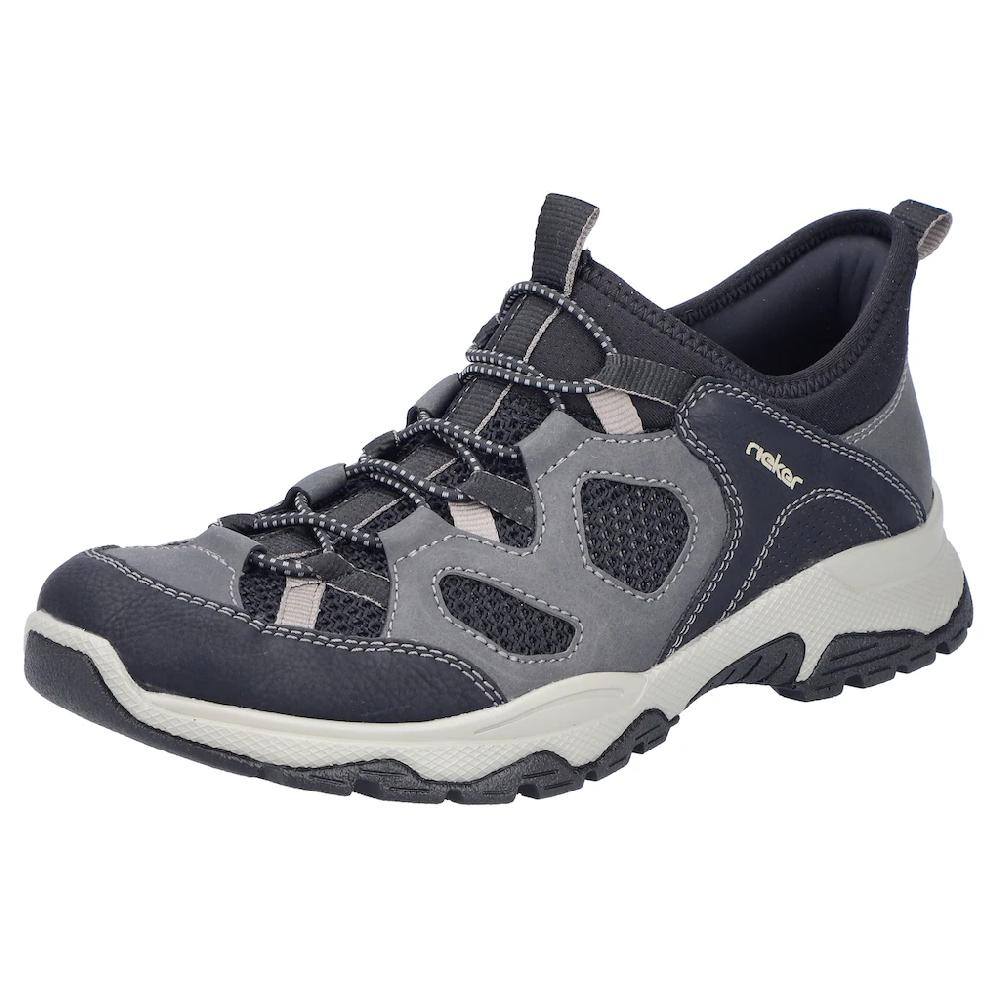 Rieker Slip-On Sneaker Trekkingschuh Outdoorschuh Schlupfschuh mit Gummizug
