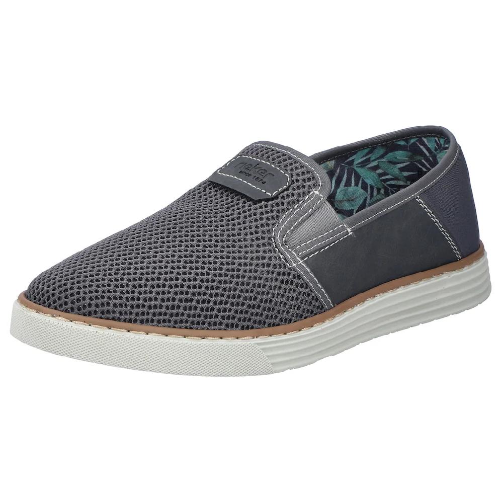 Rieker Slipper Espadrilles Sommerschuh mit kontrastfarbenen Ziernähten kaufen