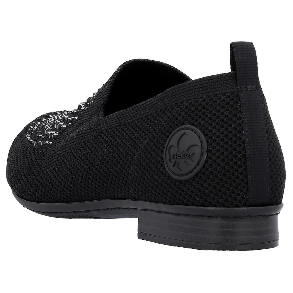 Rieker Slipper Loafer Business Schuh Mit Strass-Steinchen Verziert ▷ Für