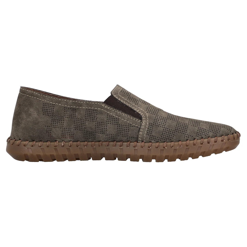 Rieker Slipper Loafer Schlupfschuh Casual-Slipper Mit Kleinen Stretcheinsätzen