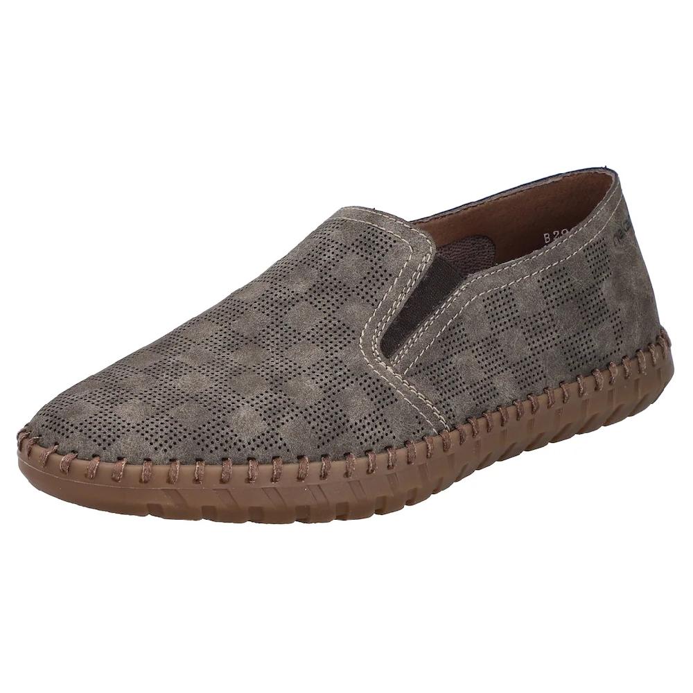 Rieker Slipper Loafer Schlupfschuh Casual-Slipper mit kleinen Stretcheinsätzen