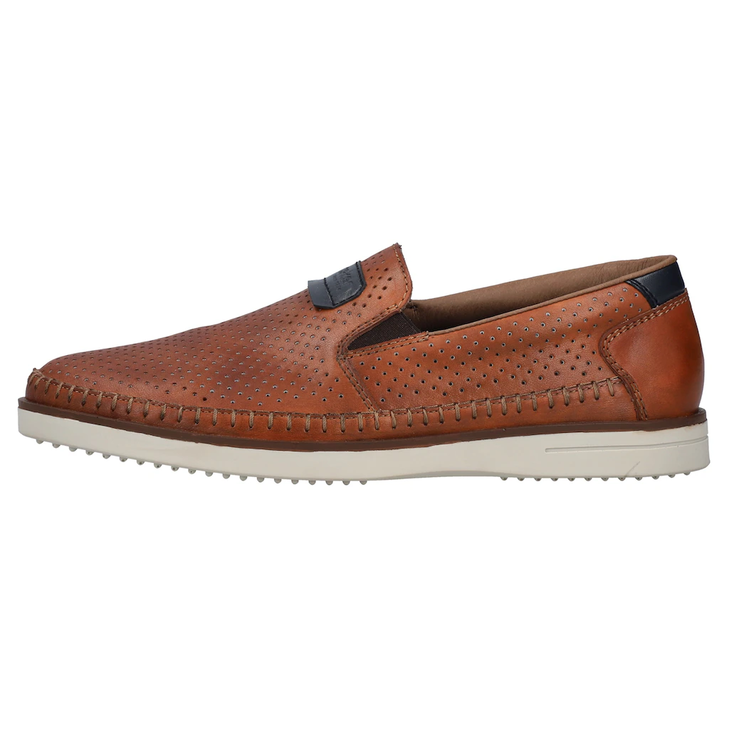 Rieker Slipper Loafer Schlupfschuh Mit Kleinen Stretcheinsätzen