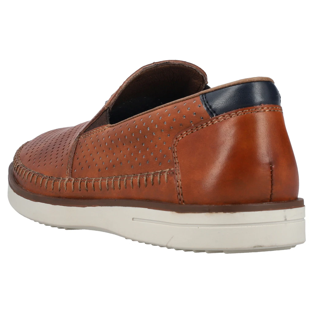 Rieker Slipper Loafer Schlupfschuh Mit Kleinen Stretcheinsätzen