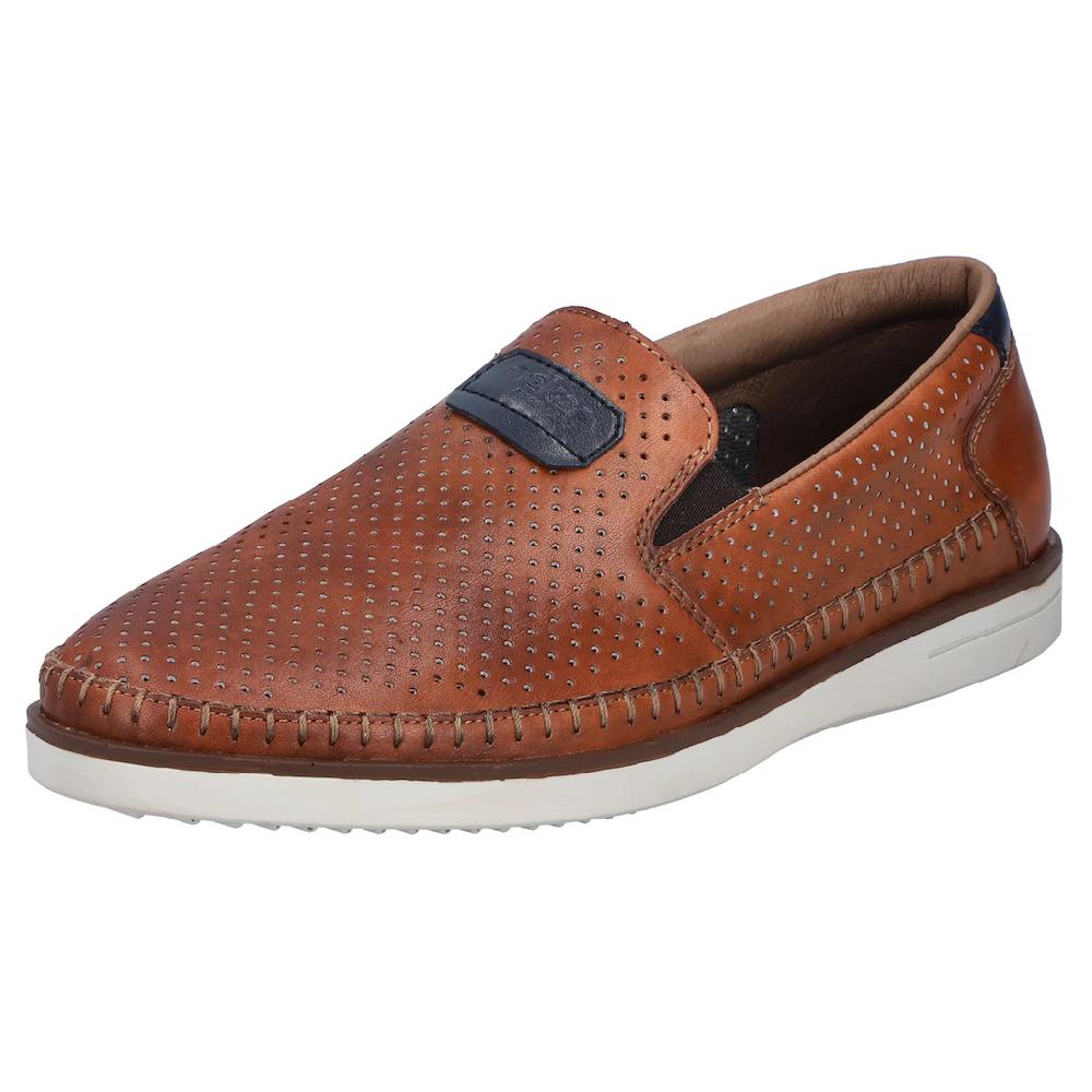 Rieker Slipper Loafer Schlupfschuh mit kleinen Stretcheinsätzen