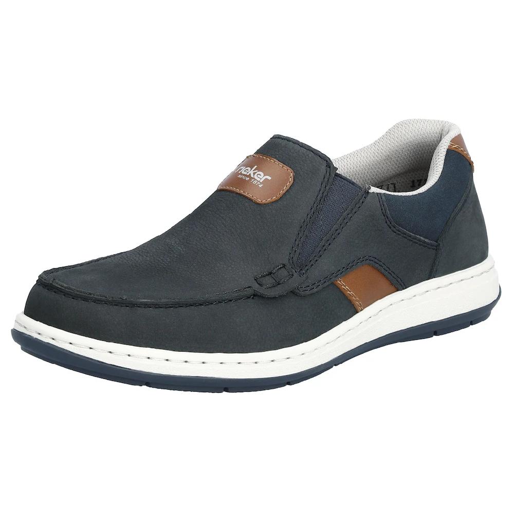 Rieker Slipper Mokassin Loafer Komfortschuh mit Gummizug für guten Sitz ▷ für