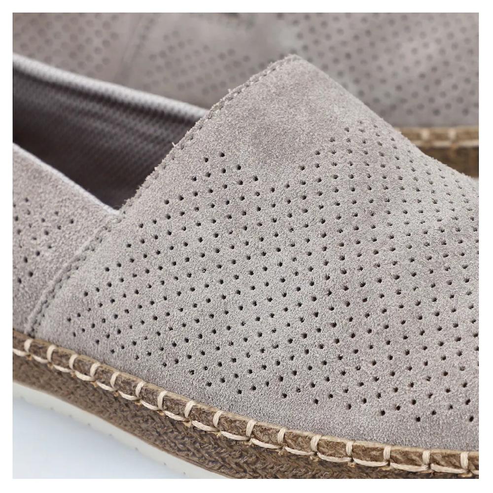 Rieker Slipper Schlupfschuh Casual-Slipper Mokassin Mit Perforation