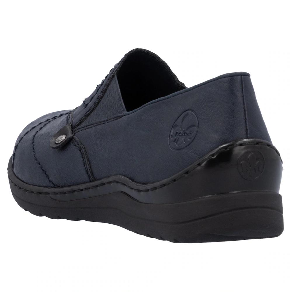Rieker Slipper Schlupfschuh Halbschuh Slip On Mit Stretcheinsatz Und Ziersteppung Kaufen
