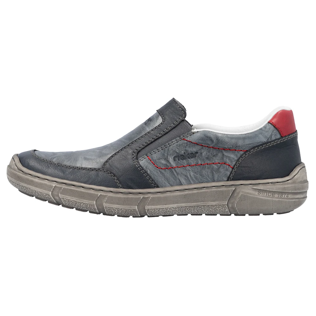 Rieker Slipper Slip On Sneaker Halbschuh Freizeitschuh Mit Schaftrandpolsterung ▷ Für