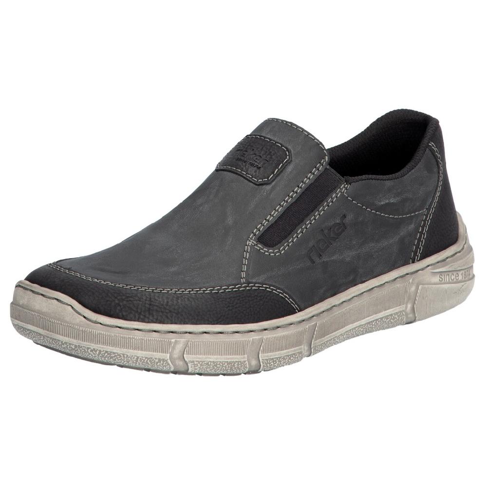 Rieker Slipper Slip-on Sneaker Halbschuh Schlupfschuh mit beidseitigem Gummizug bestellen