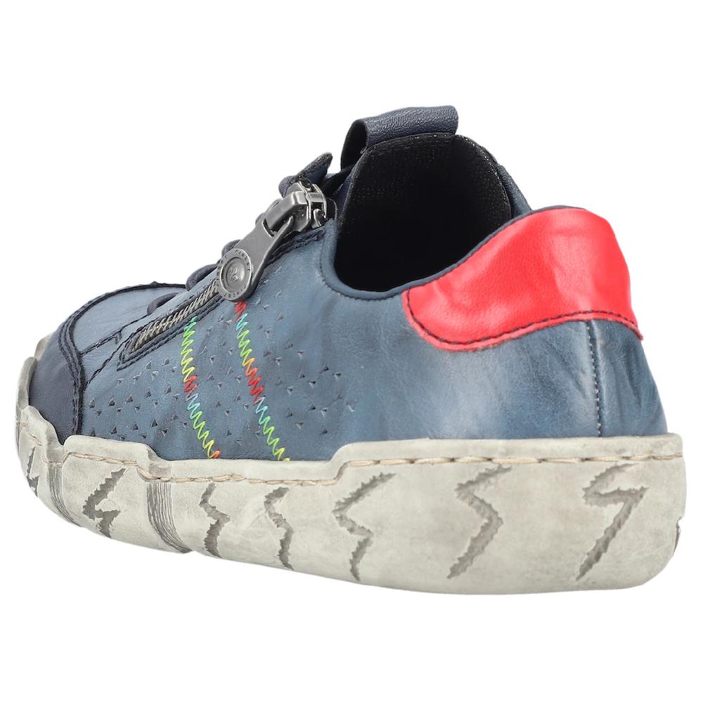 Rieker Sneaker Freizeitschuh Halbschuh Schlupfschuh Mit Bunter Ziernaht Kaufen