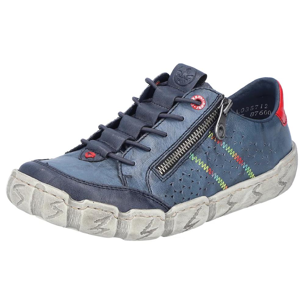 Rieker Sneaker Freizeitschuh Halbschuh Schlupfschuh mit bunter Ziernaht kaufen