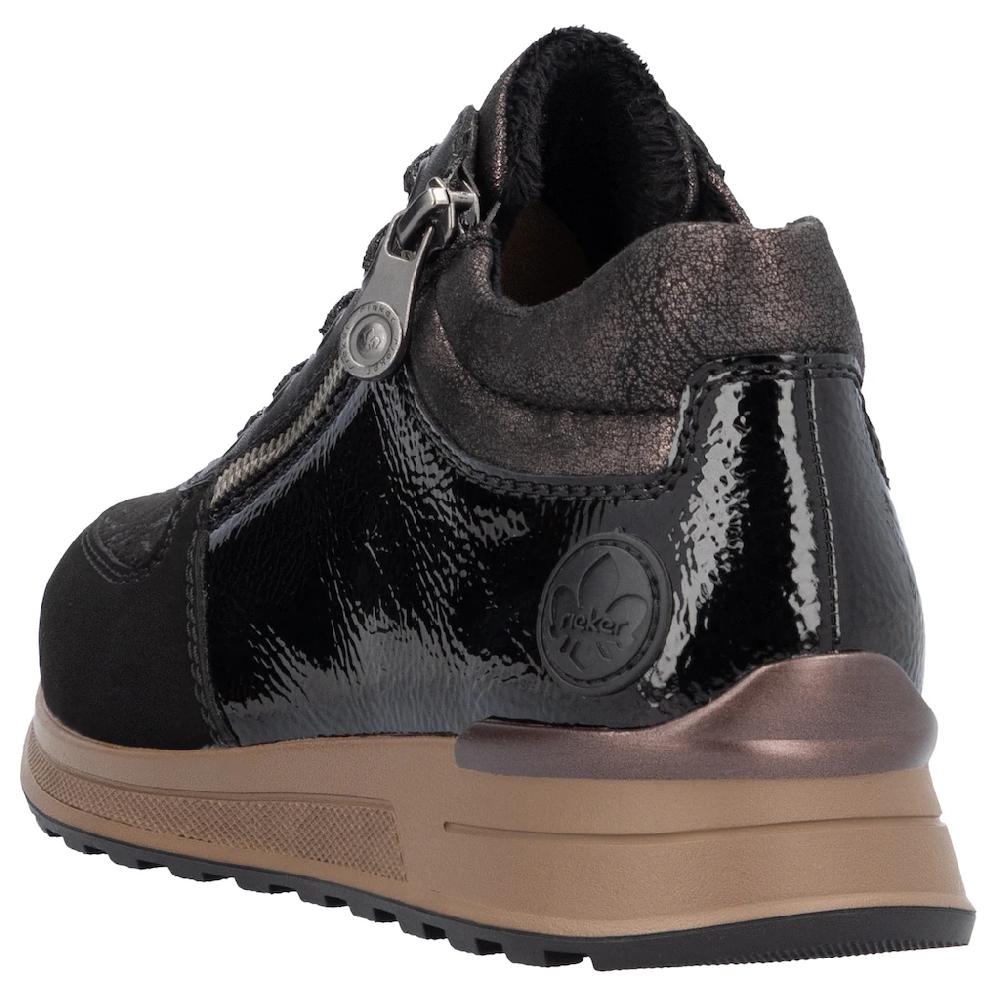 Rieker Sneaker Freizeitschuh Halbschuh Schnürschuh Mit Seitlichem Reißverschluss ▷ Für