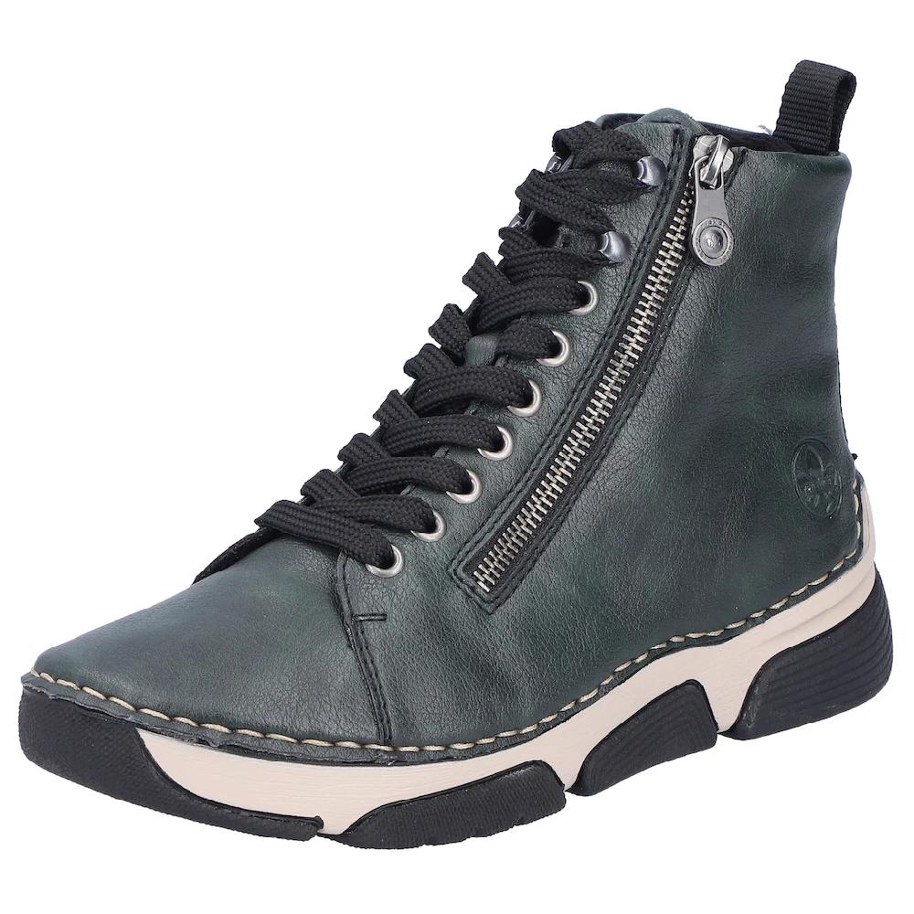 Rieker Sneaker Freizeitschuh Halbschuh Schnürschuh mit Kontraststeppung kaufen