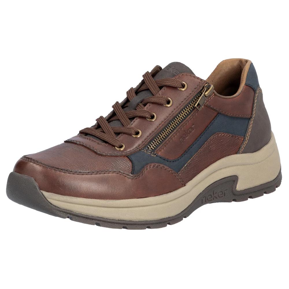 Rieker Sneaker Freizeitschuh Halbschuh Schnürschuh mit gepolstertem Schaftrand kaufen