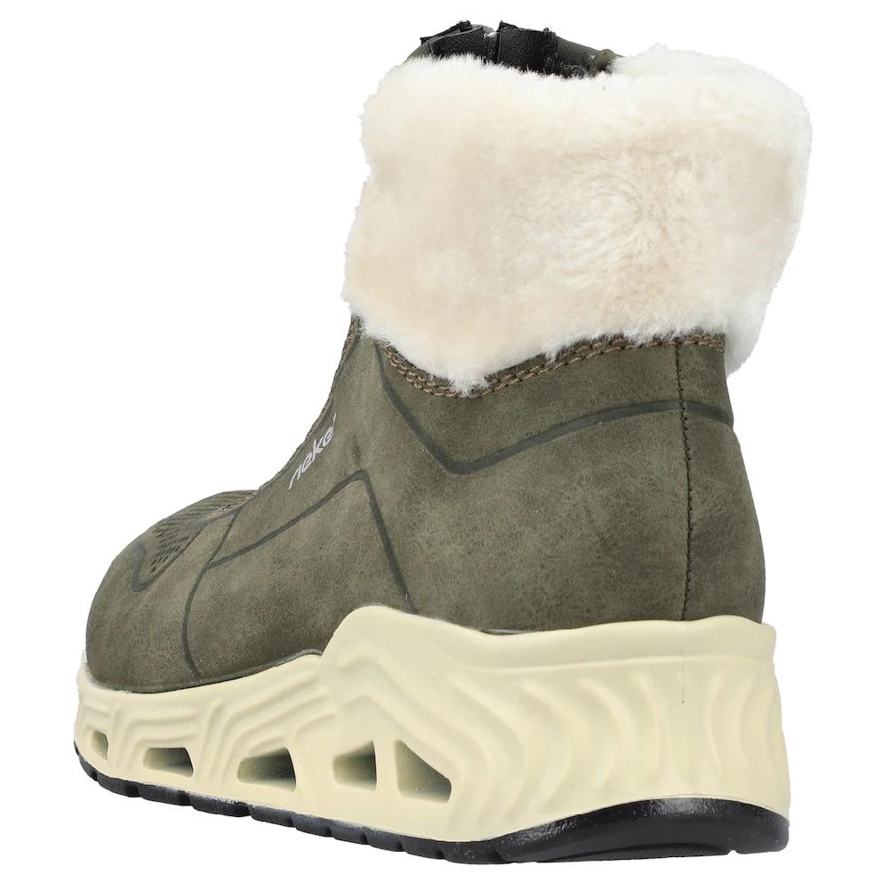 Rieker Sneaker Freizeitschuh Schlupfboots Mit Vorder-Reißverschluss ▷ Für