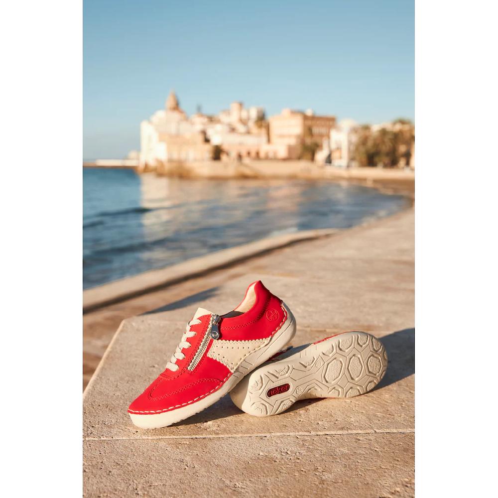 Rieker Sneaker Halbschuh Freizeitschuh Schnürschuh Mit Reißverschluss Online Bestellen