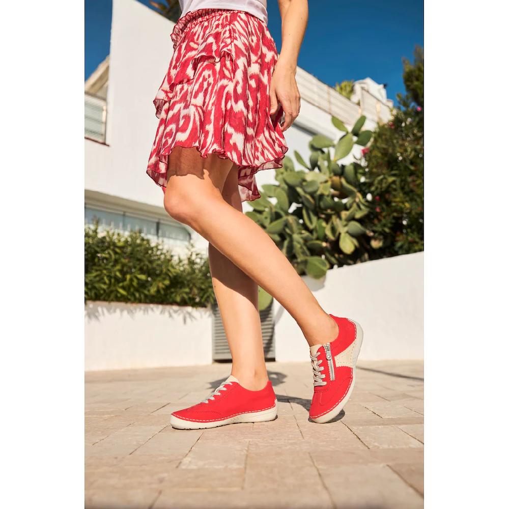 Rieker Sneaker Halbschuh Freizeitschuh Schnürschuh Mit Reißverschluss Online Bestellen