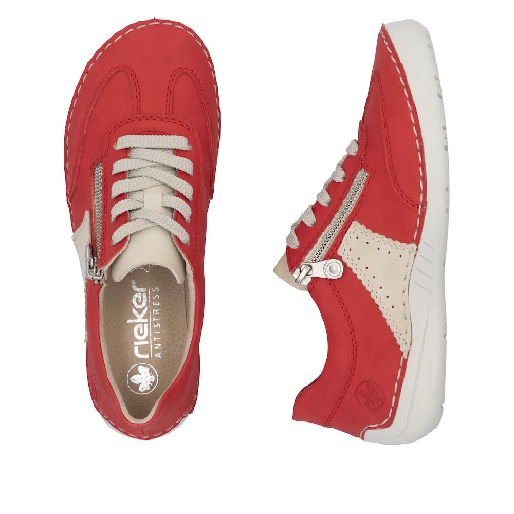 Rieker Sneaker Halbschuh Freizeitschuh Schnürschuh Mit Reißverschluss Online Bestellen