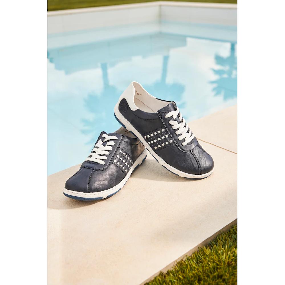 Rieker Sneaker Halbschuh Freizeitschuh Schnürschuh Mit Gepolstertem Schaftrand Kaufen
