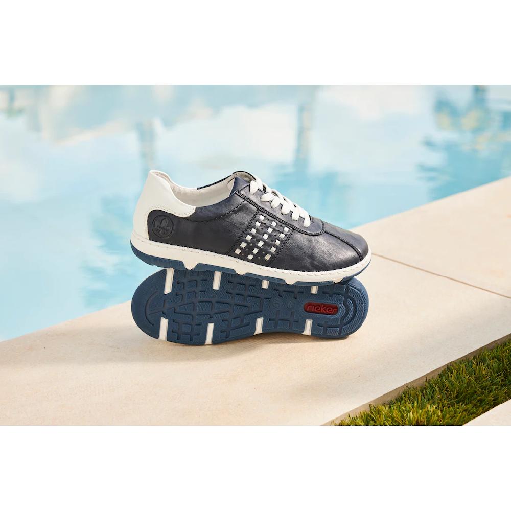 Rieker Sneaker Halbschuh Freizeitschuh Schnürschuh Mit Gepolstertem Schaftrand Kaufen