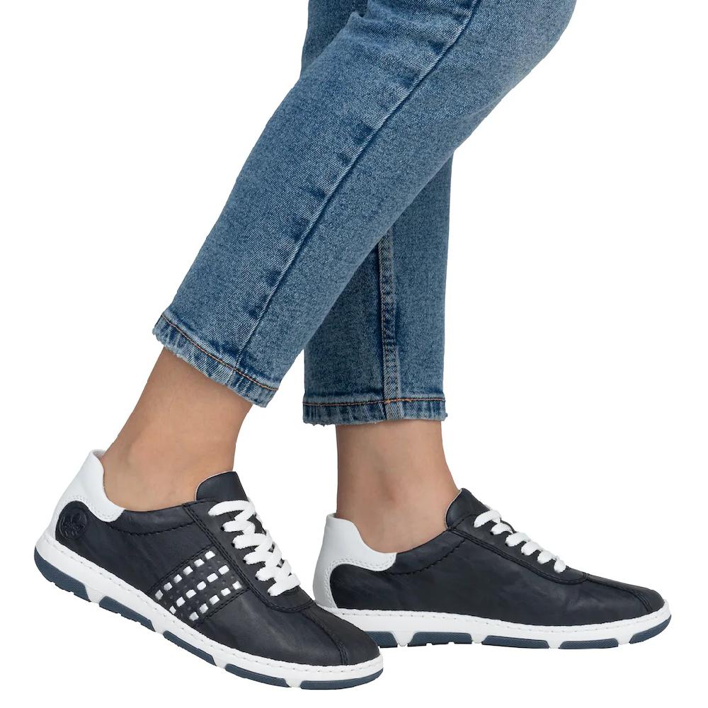 Rieker Sneaker Halbschuh Freizeitschuh Schnürschuh Mit Gepolstertem Schaftrand Kaufen