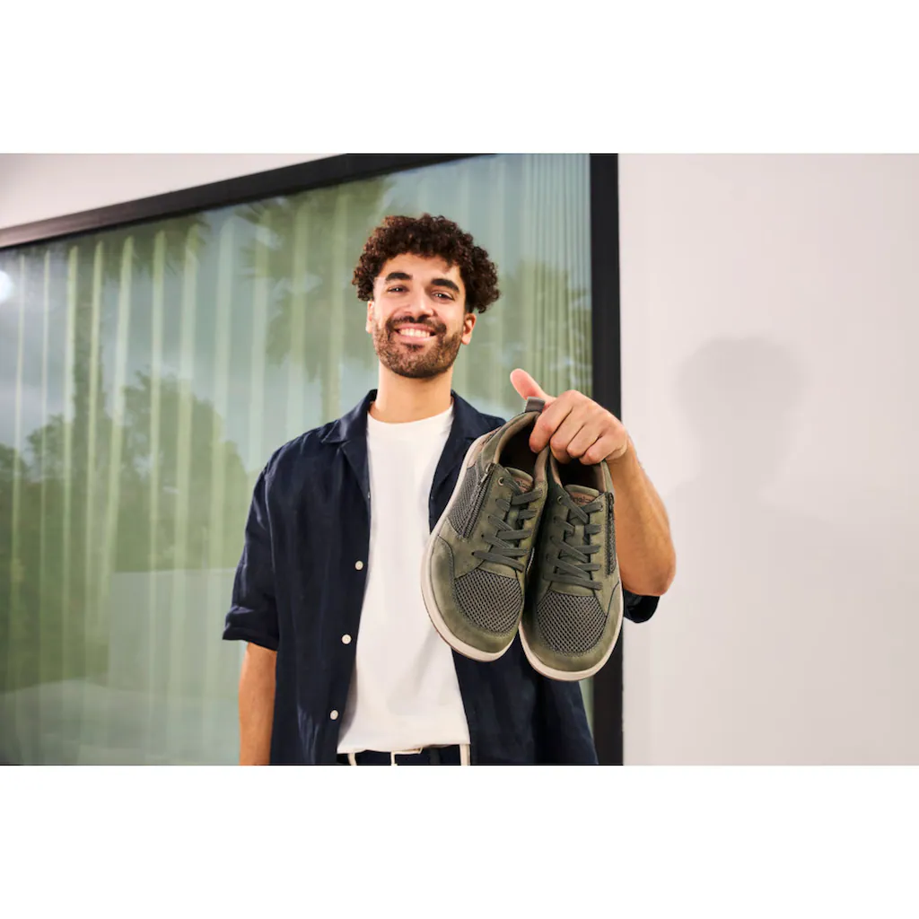 Rieker Sneaker Halbschuh Freizeitschuh Schnürschuh Mit Seitlichem Reißverschluss Kaufen