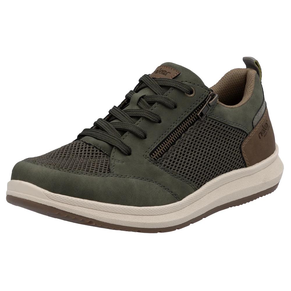 Rieker Sneaker Halbschuh Freizeitschuh Schnürschuh mit seitlichem Reißverschluss kaufen